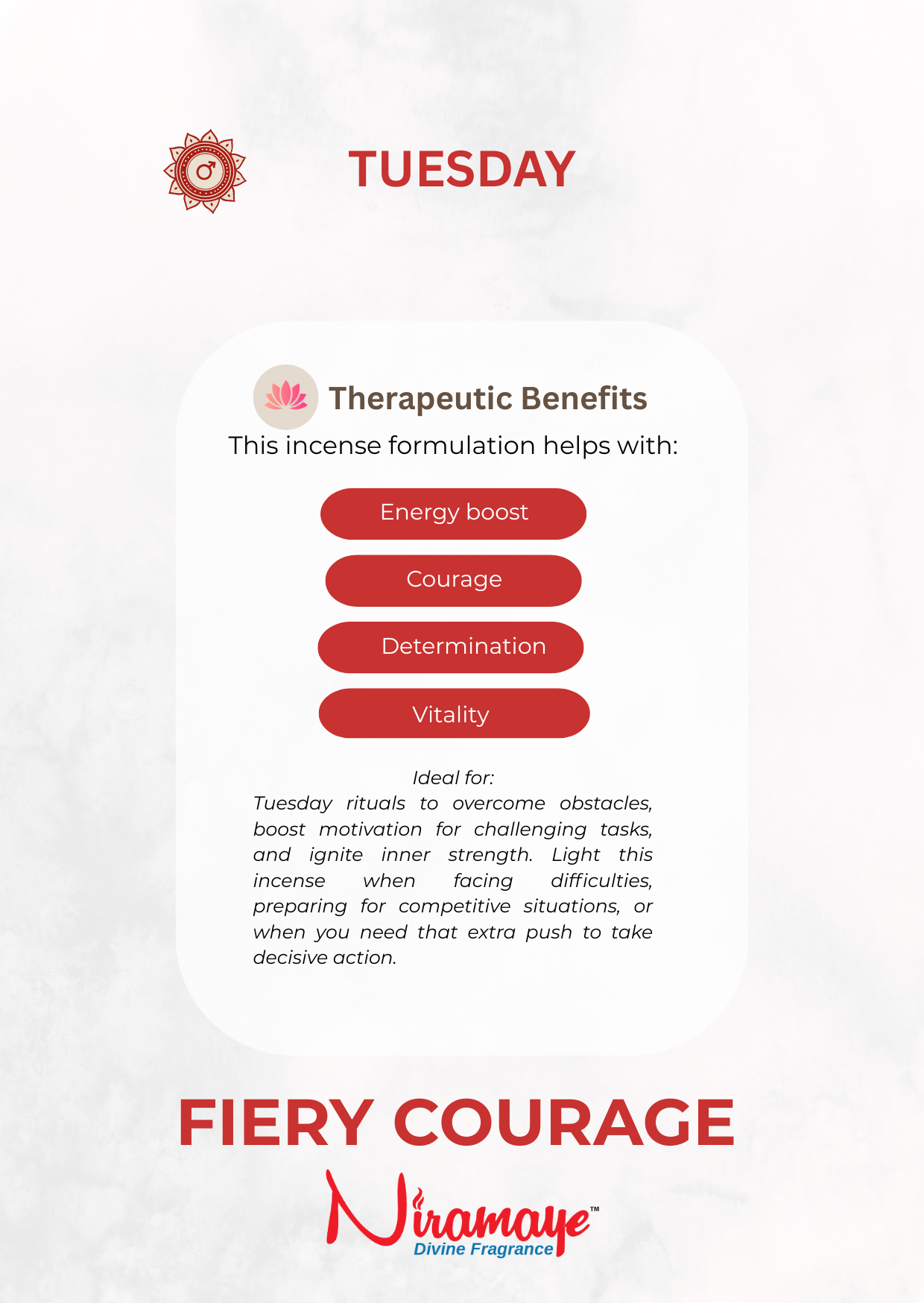 Tuesday-Fiery Courage