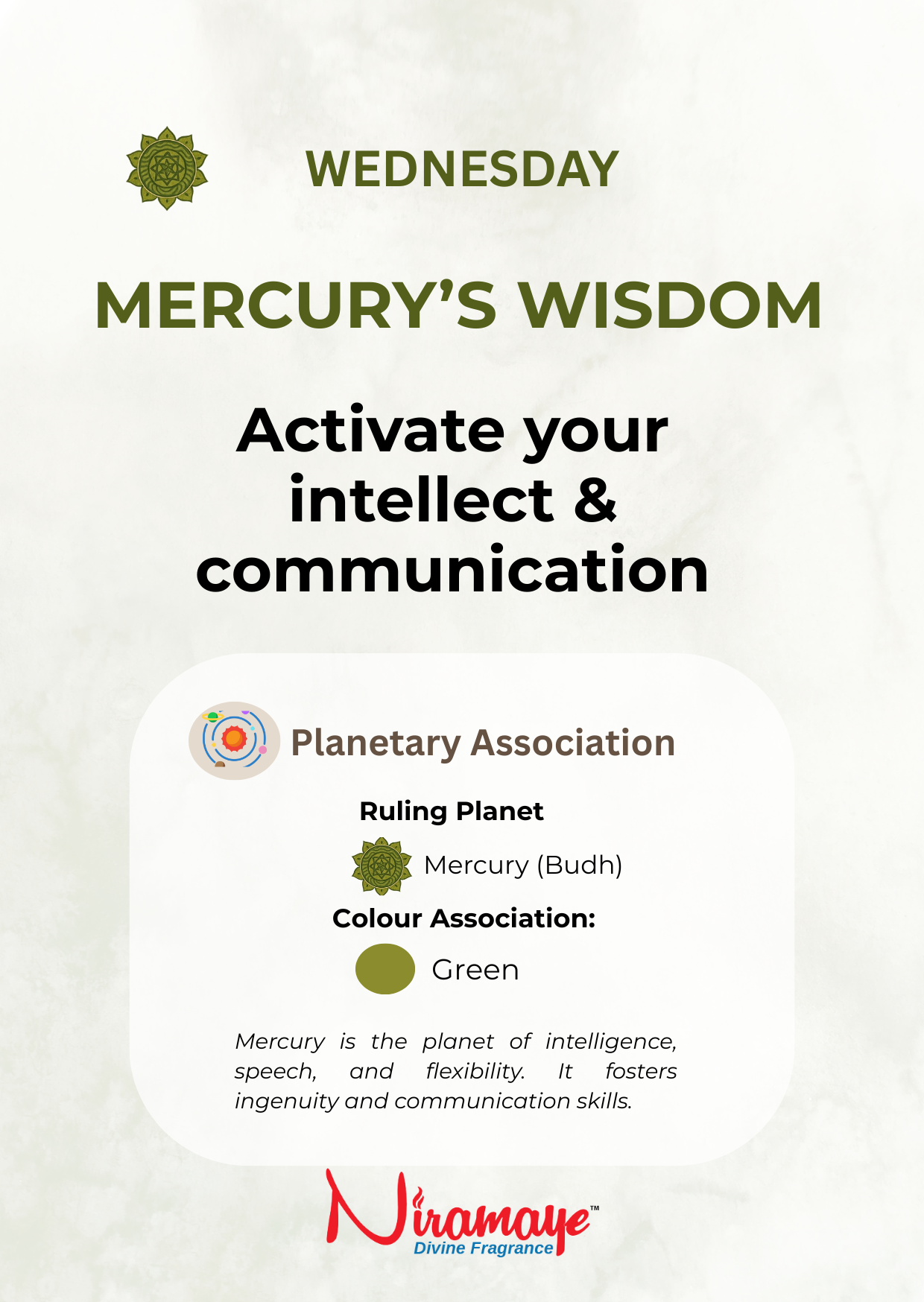 Wednesday-Mercury's Wisdom