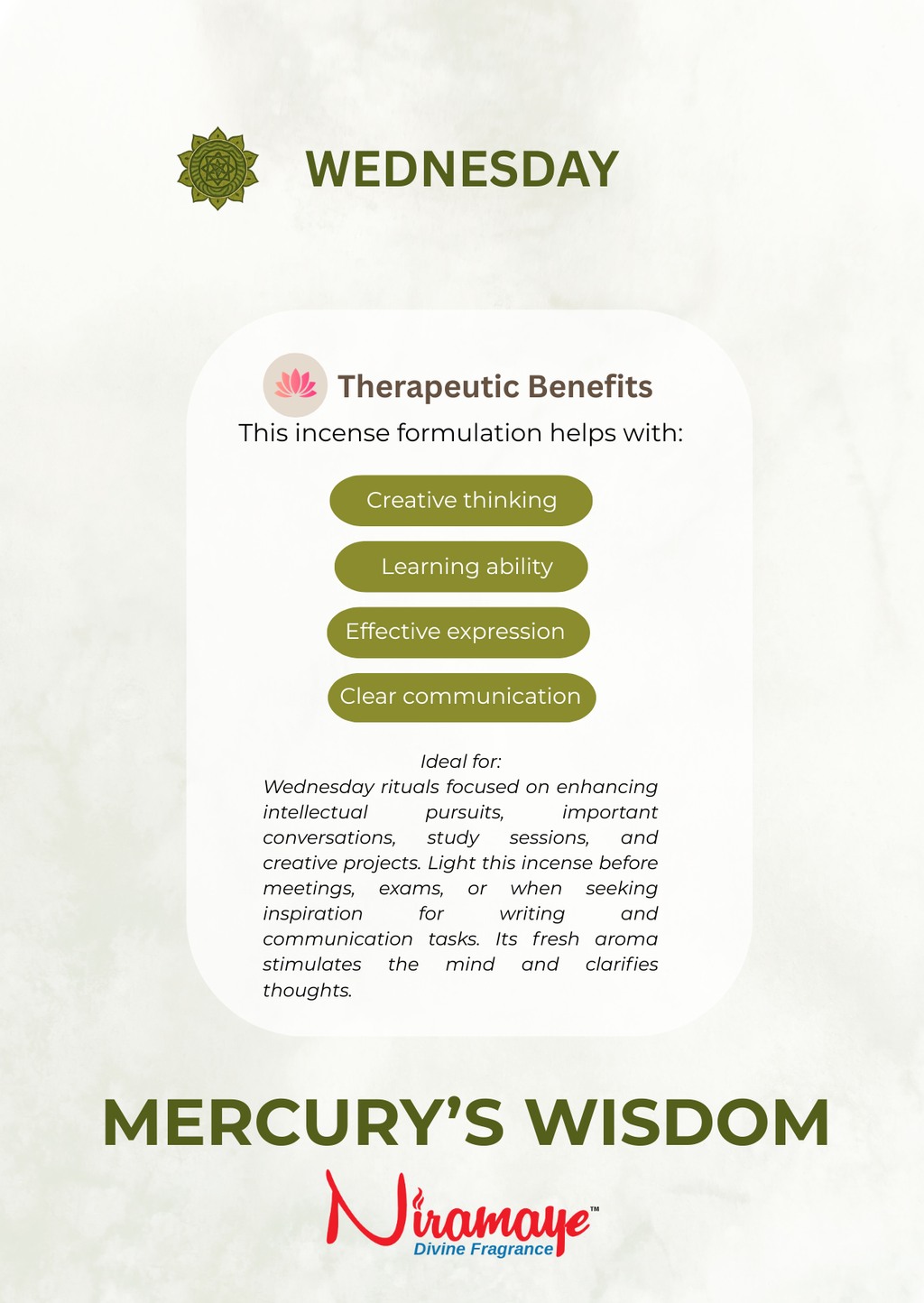 Wednesday-Mercury's Wisdom