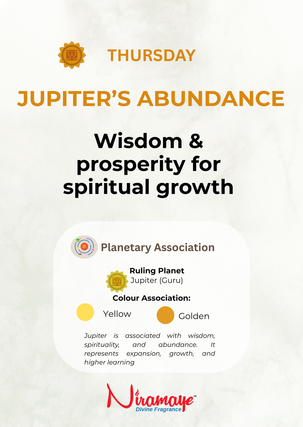 Thursday- Jupiter's Abundance